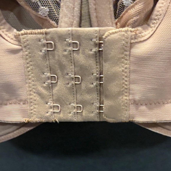 Elomi Plunge Tan Sheer Lace Bra - Picture 4 of 5